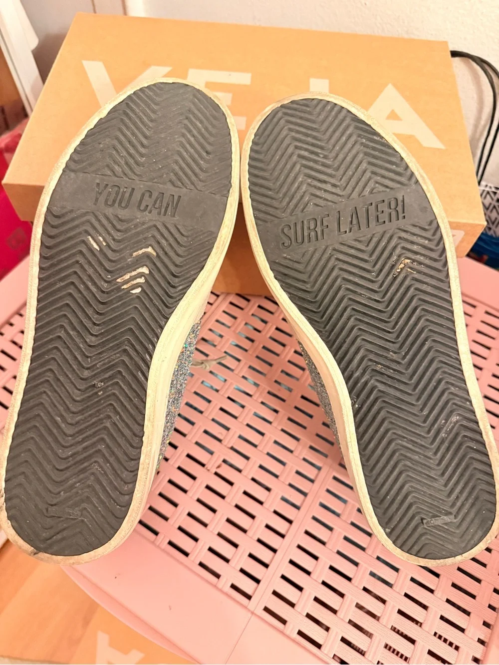 P448 Glitter Low-Top Sneakers in Multi-Color - Picture 5 of 11